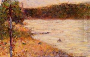 Bathing at Asnieres by Georges Seurat