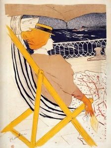 The passager number 54 by Henri De Toulouse-Lautrec