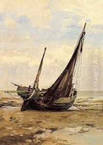 Barco de pesca by Carlos de Haes