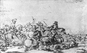 A Cavalry Battle by Jacques Courtois