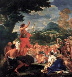 The Preaching of St John the Baptist by Baciccio II
