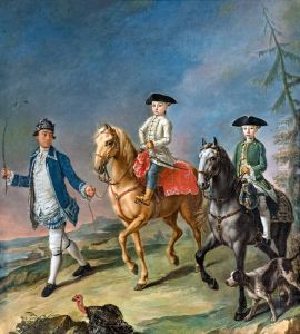 Promenade on Horseback by Pietro Longhi
