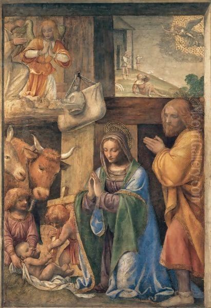 Nativity and Annunciation to the Shepherds - view 1