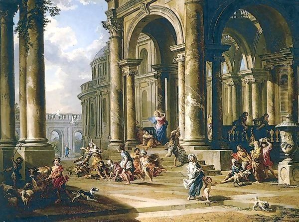 Expulsion of the Moneychangers from the Temple - view 1