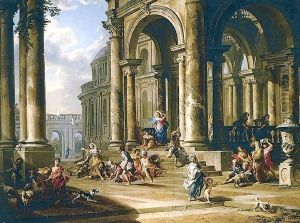 Expulsion of the Moneychangers from the Temple by Giovanni Paolo Pannini