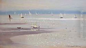 Low Tide At Lepe by Peter Johan Kraft