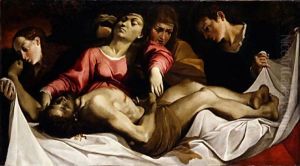 The Lamentation ca 1582 by Lodovico Carracci