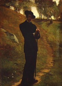 Portrait of the Painter 1859 by Jeno Gabor