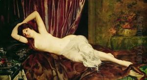 Reclining Nude by Ignace Henri Jean Fantin-Latour