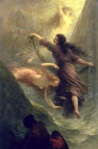 Rheingold first scene 1888 by Ignace Henri Jean Fantin-Latour