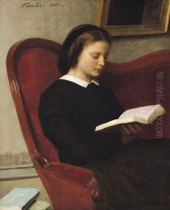 The Reader 1861 by Ignace Henri Jean Fantin-Latour