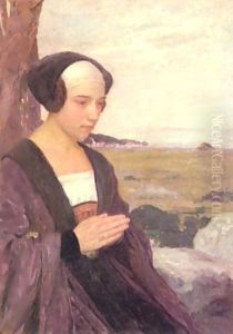 Breton Girl Praying by Contemporary Japanese