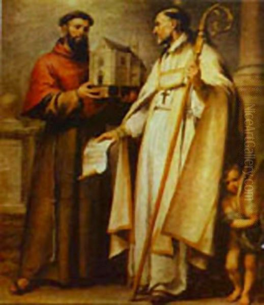 St Leander And St Bonaventura 1665-1666 - view 1