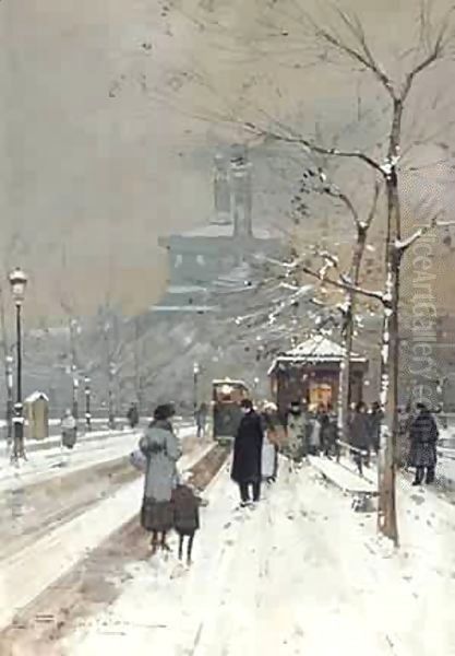 Figures in the Snow Paris - view 1