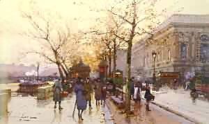 Les Quais De Paris by Eleanor Fortescue-Brickdale
