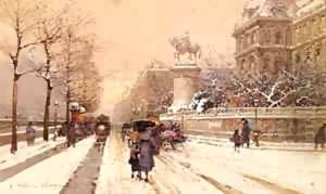 Paris In Winter by Eleanor Fortescue-Brickdale