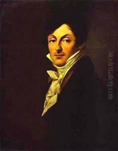 Portrait Of Count Ai Osterman Tolstoy 1807-1812 by Pal Mihaltz
