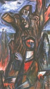Dark Times IX (Angel with Truncated Tree) 1944