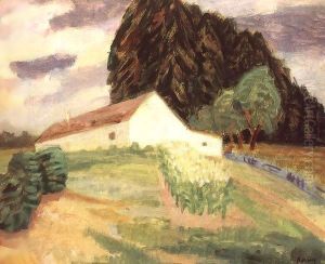 Cottage at the Foot of the Pine Wood 1935 by Paul Brill