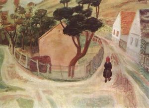 End of the Village 1935 by Paul Brill