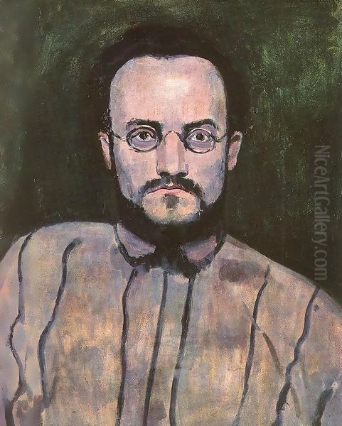Portrait of Painter Bertalan Por 1907 - view 1