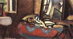 Woman Lying on a Divan c 1930