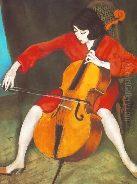 Woman Playing the Violoncello 1928 - view 1