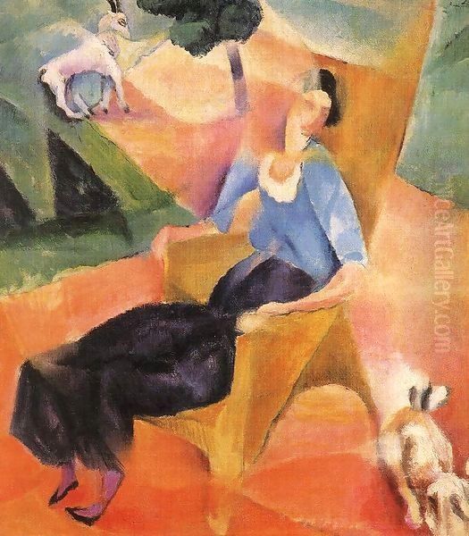 Woman Seated in Armchair 1912 - view 1