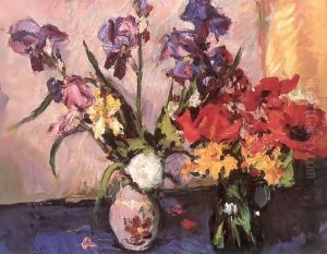 Poppies and Irises 1972 by Imre Amos