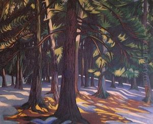 In the Pine Forest 1913 by Sidney Harold Meteyard