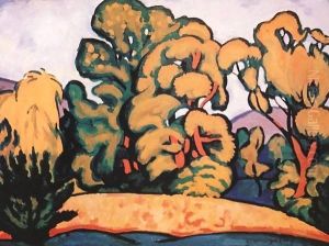 Trees 1910 by Sidney Harold Meteyard