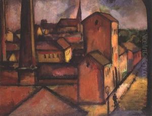 Old Custom-house at Vac 1911 by Marsden Hartley