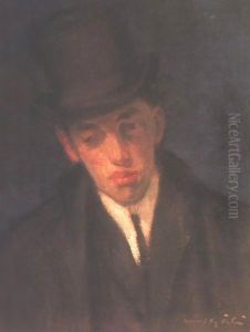 Portrait of Lajos Gulacsy 1907 by Marsden Hartley