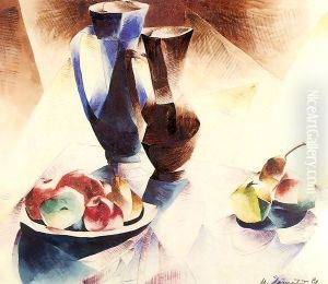 Still-life with Two Jugs 1924 by Geza Bene
