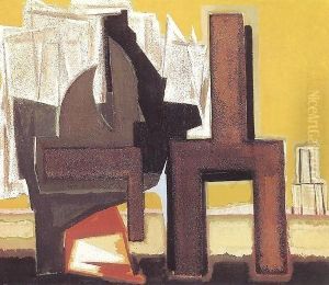 Construction with Landscape 1972 by Farkas Molnar