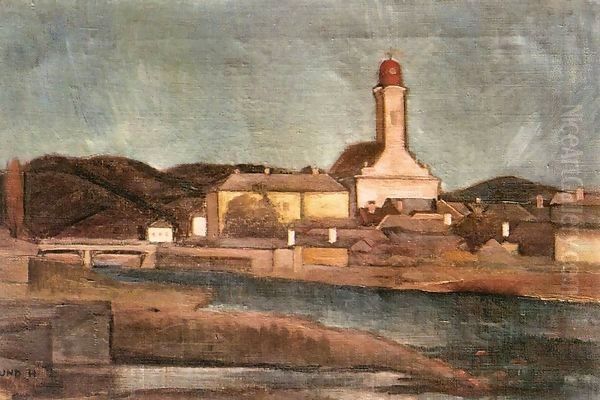 View of Nagybanya from the Brook Zazar 1920 - view 1