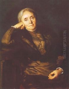 Portrait of the Artist's Mother 1912 by Tamas Lossonczy