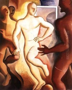 Football Players 1931 by Jan van Beers