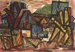 Landscape at Bekasmegyer 1947 by Janos Pirk