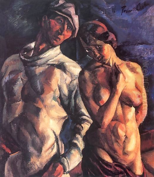 Self portrait with Model 1910 12 - view 1