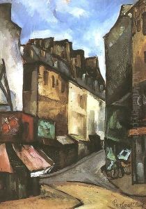 Street in Paris 1930 by Tibor Duray