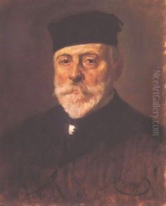 Portrait of odon Lechner 1909 by Bela Onodi
