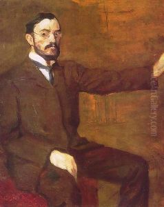 Self portrait 1907 by Bela Onodi