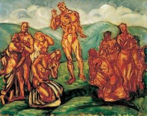 Sermon on the Mountain 1911 2 by Bela Onodi