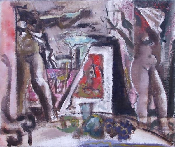 Two Nudes at the Table 1940s - view 1