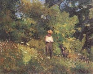 Landscape with Figure 1906 by Istvan Boldizsar