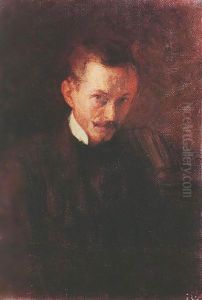 Self portrait 1898 by Istvan Boldizsar