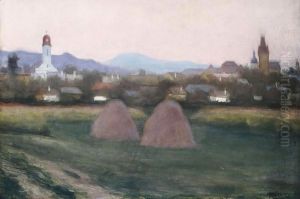 View of Nagybanya 1918 by Istvan Boldizsar