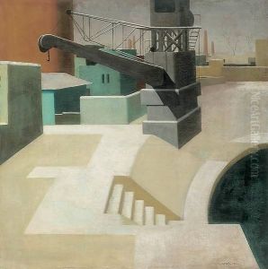 Banks of the Danube at Winter 1935