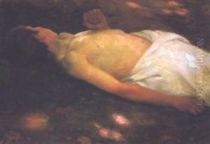 After Bathing 1895 by Jeno Remsey